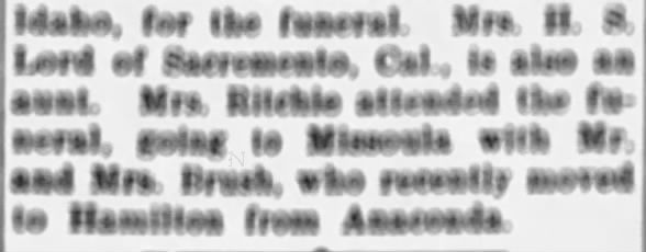 Clipping from Ravalli Republic